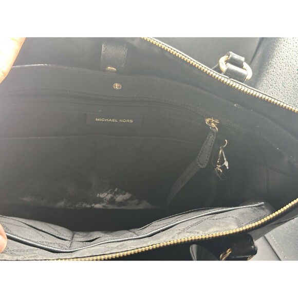 Michael Kors Nomad Large Top Zip Tote Black - Picture 3 of 5